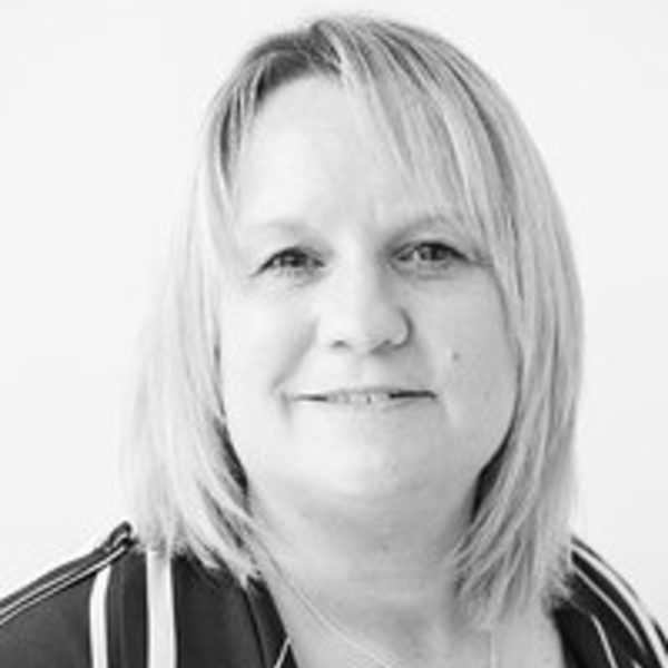 Clare Ayres black and white portrait