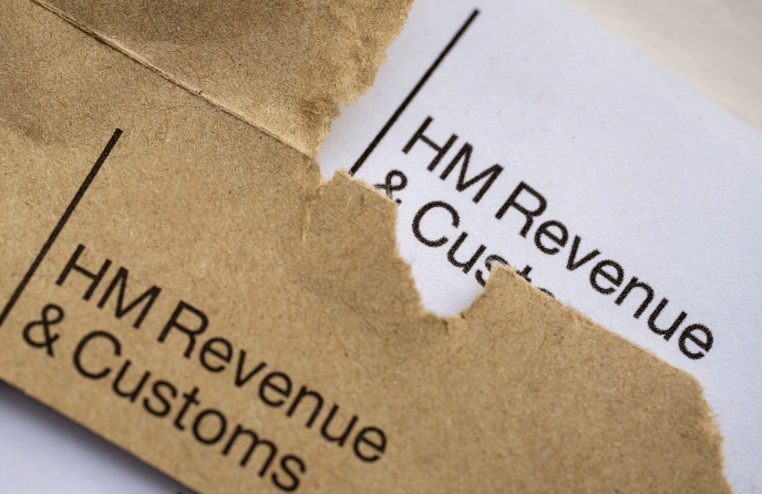 An opened letter from HMRC			